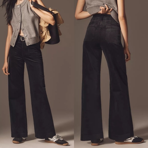 Anthropologie Pants - Anthropologie Charcoal Wide Leg Pants